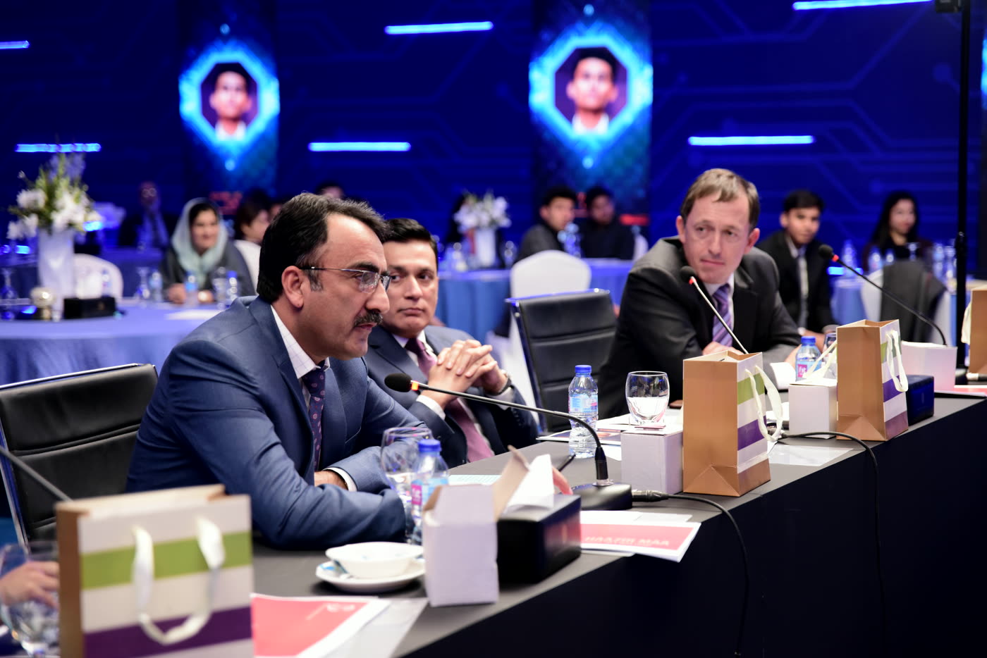 Corporate conference audience