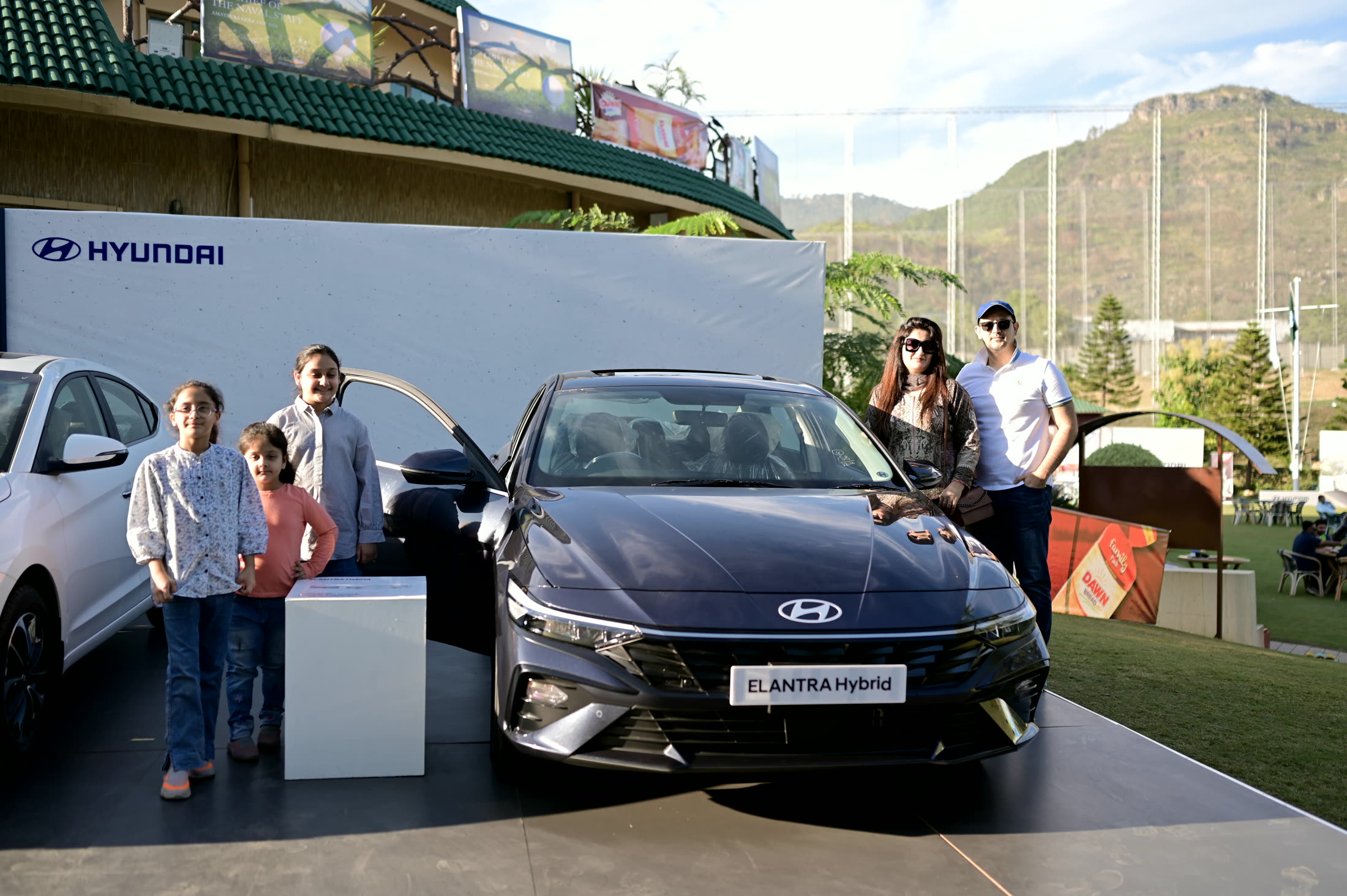 Vehicles at an outdoor activation